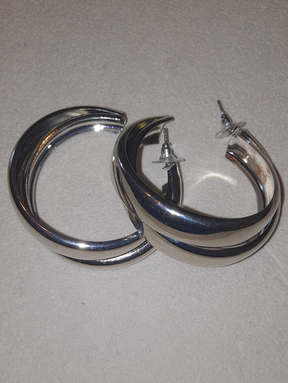 Silver Hoop Earrings - Women Accessories
